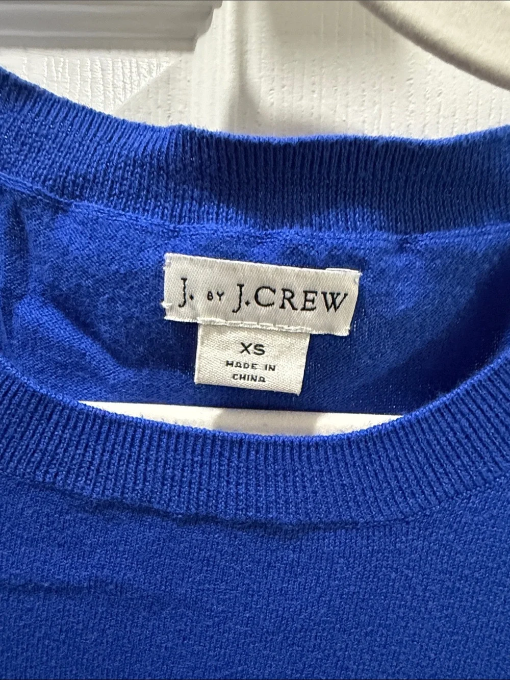 J. Crew Women’s Long-Sleeve Crewneck Knit Top in Royal Blue